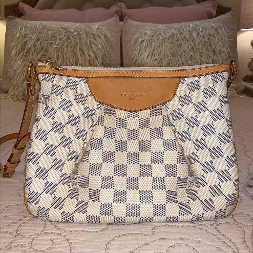Louis Vuitton Siracusa PM Damier Azur Crossbody Bag